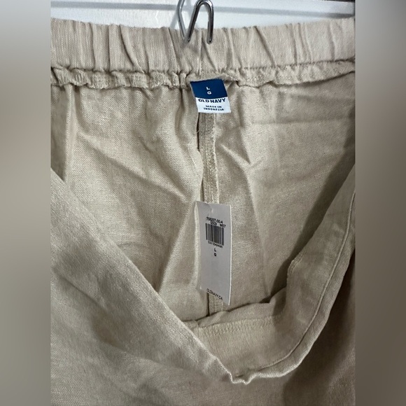 *NEW* Old Navy Women’s High-Waisted Faux-Wrap Linen-Blend Mini Skort- Size Large - Picture 4 of 5